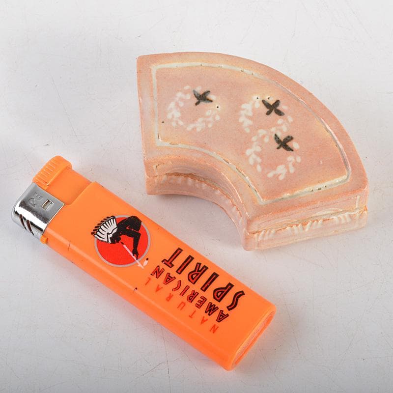 茶道具 八事窯 中村道年造 扇面香合 共箱 V 6353 - メルカリ