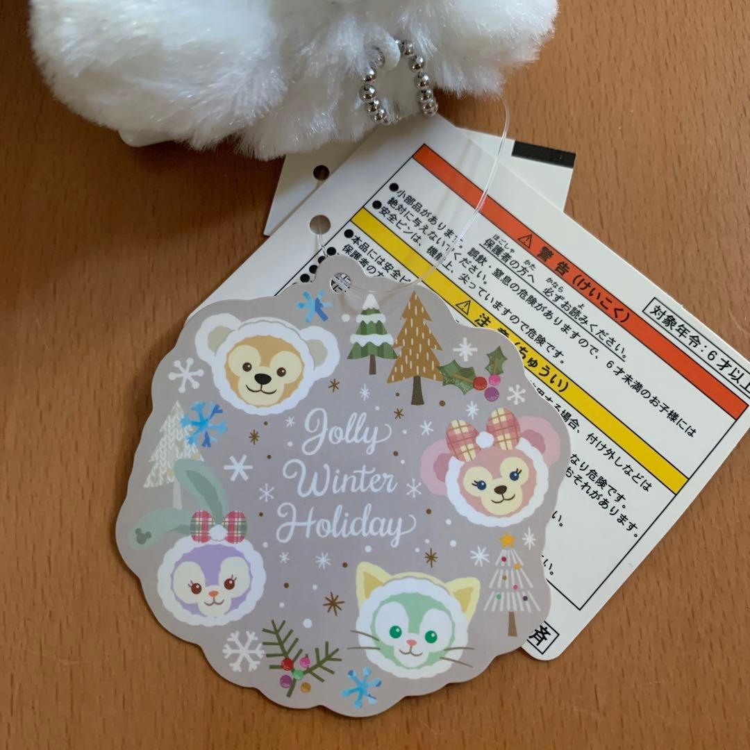ウィンターホリデー ぬいぐるみバッジ ダッフィー 新品 タグ付き