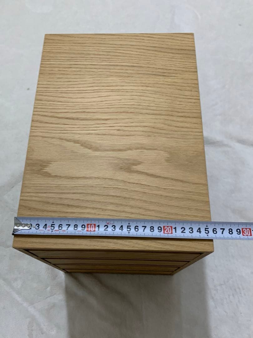 【廃盤】無印良品 木製4段引出　オーク材