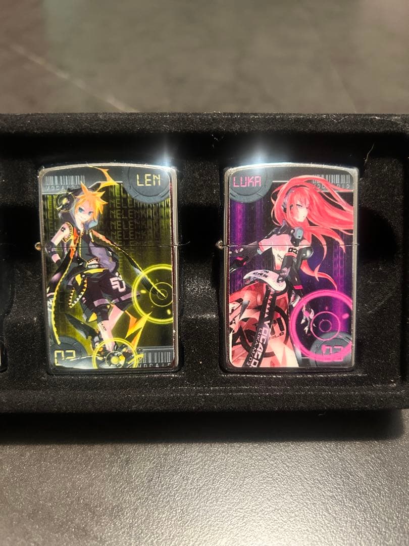 【非売品】VOCALOIDzippoライター/初音ミク・鏡音リンレン・ルカ・IA
