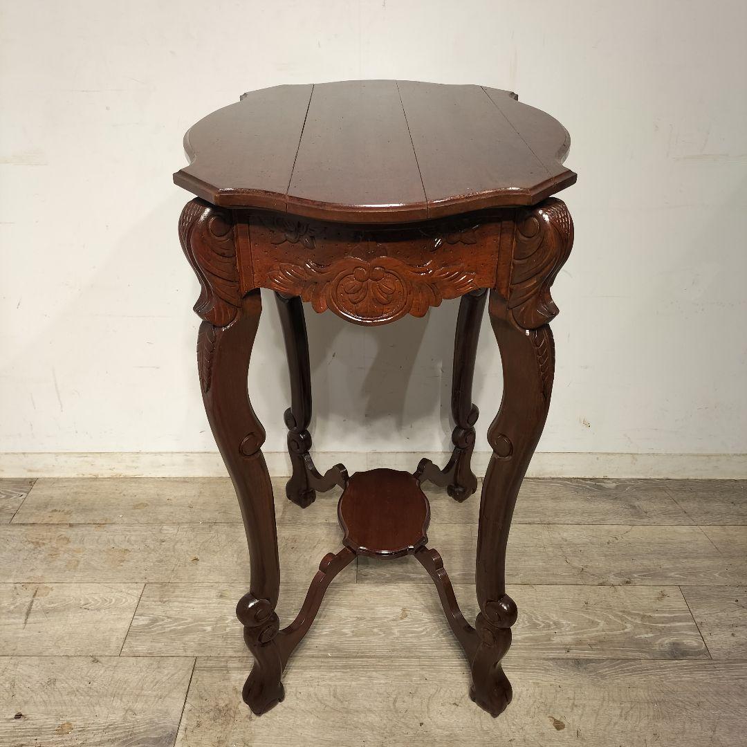 M♦クロウ＆ボール　アンティーク　チーク　無垢コンソールテーブル