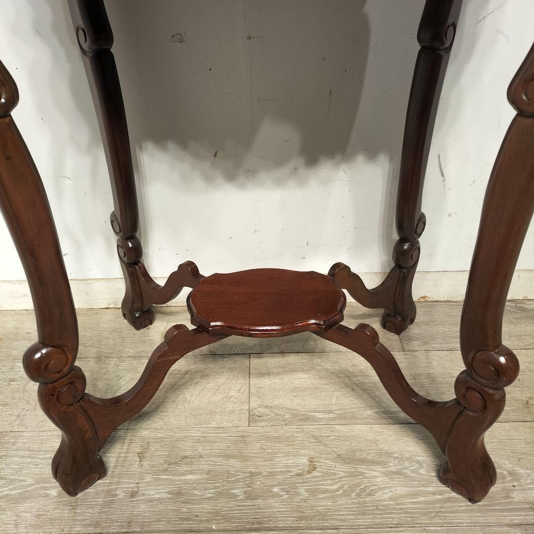 M♦クロウ＆ボール　アンティーク　チーク　無垢コンソールテーブル