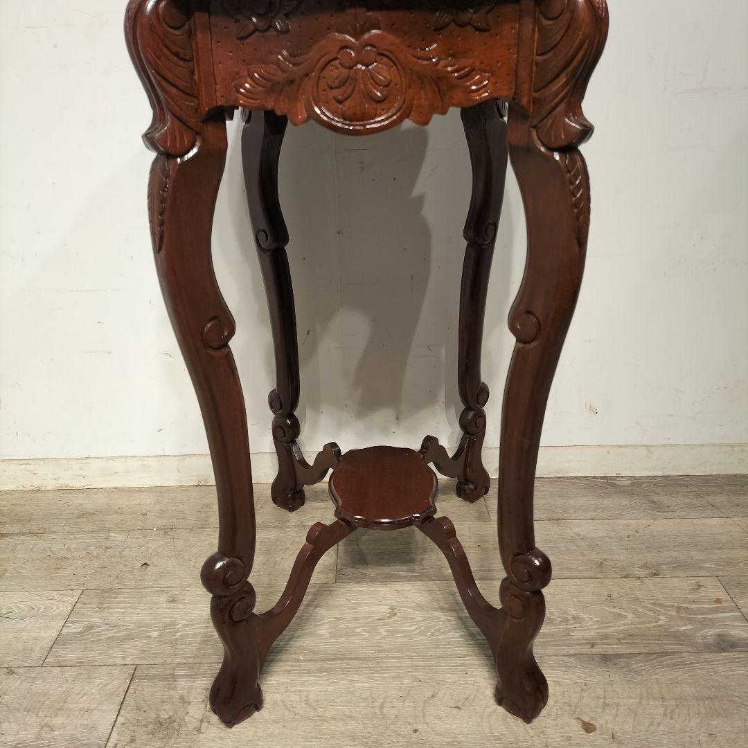 M♦クロウ＆ボール　アンティーク　チーク　無垢コンソールテーブル