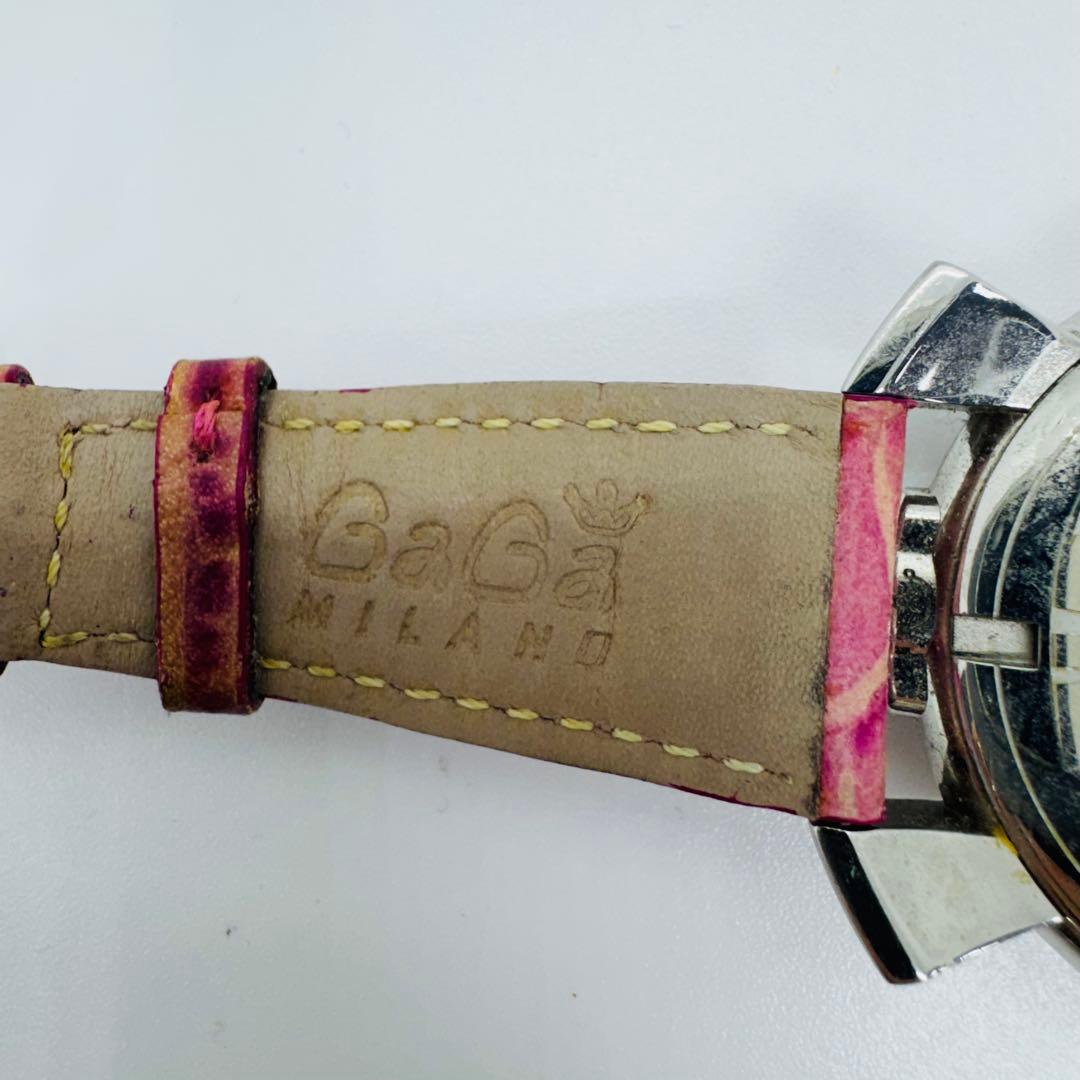 ✨GaGaMILANO✨ガガミラノ✨ホワイト文字盤✨ピンク✨腕時計✨