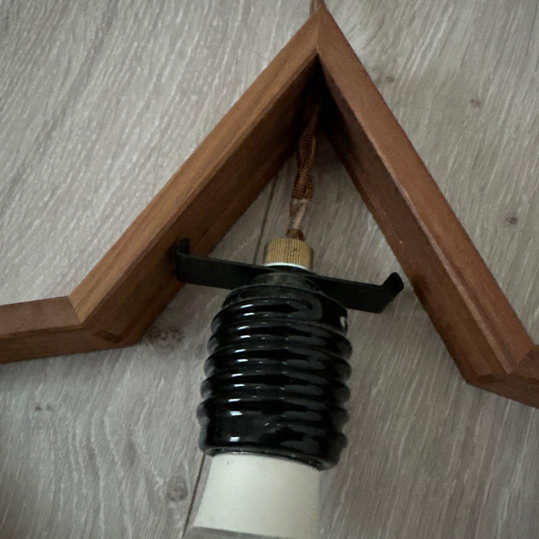 unico 照明　星型ライト　ブラウン