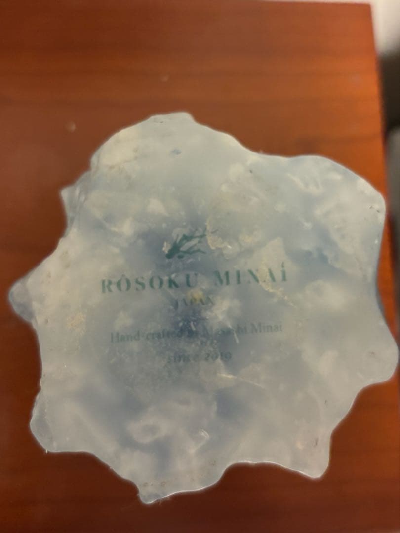 ミナイマサシ キャンドル ROSOKU MINAI アート オブジェ ブルー