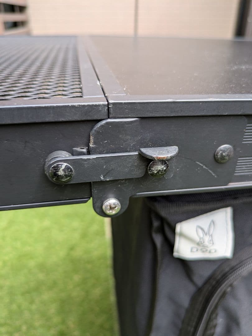 【DoD】折りたたみ式キッチンテーブル ブラック