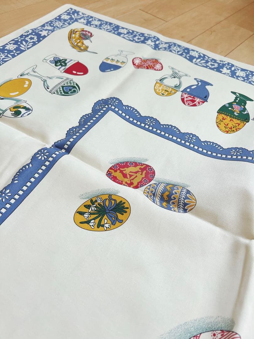 Beauville ボーヴィレ 仏初最高級テーブルクロス エッグデザイン