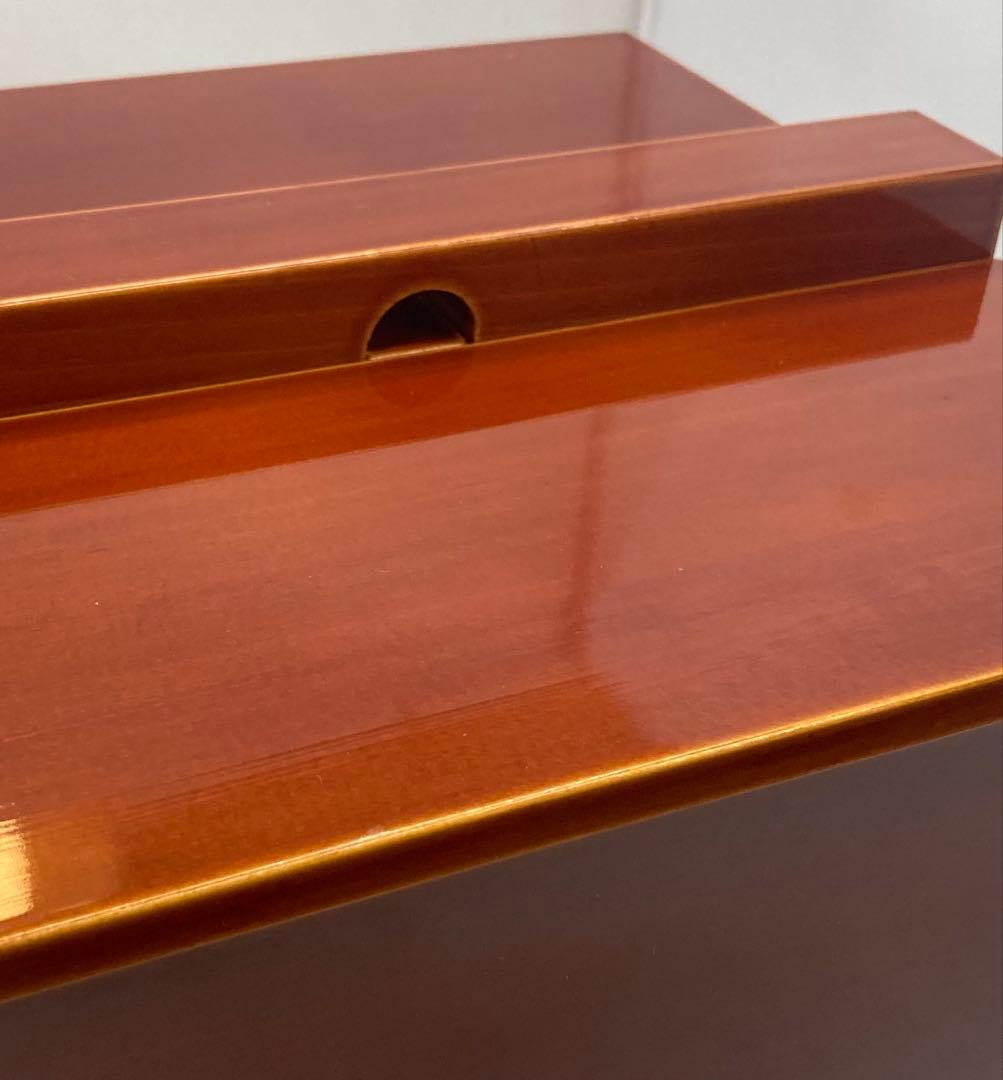 B416b「飛騨製 釣瓶水指」14代淡々斎宗匠箱書付 蓋に花押有 春慶塗