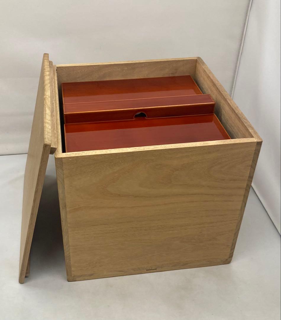 B416b「飛騨製 釣瓶水指」14代淡々斎宗匠箱書付 蓋に花押有 春慶塗