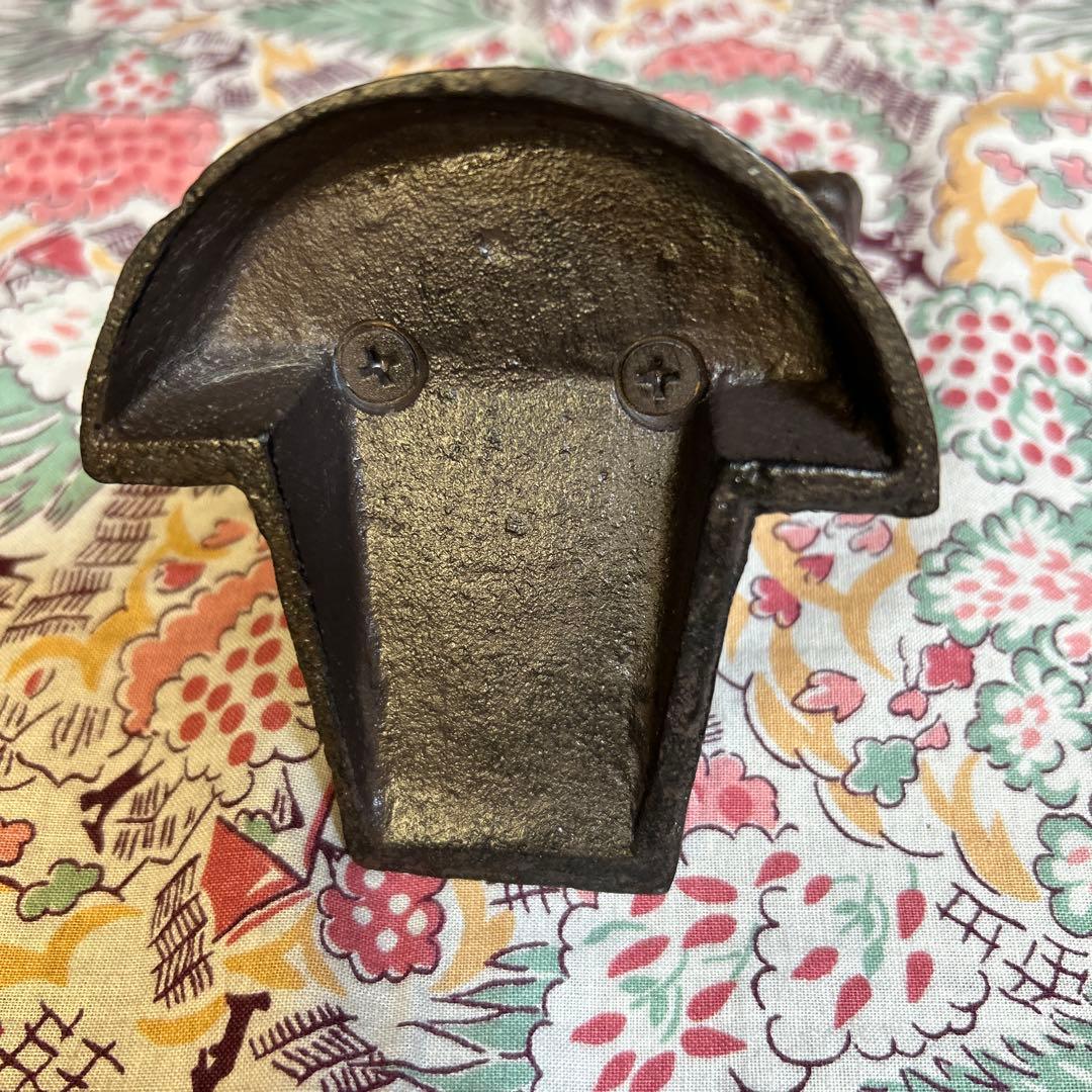 レアユニークデザイントスカノ鋳物アイアンいたずら(オシッコ)する犬ドアストッパー