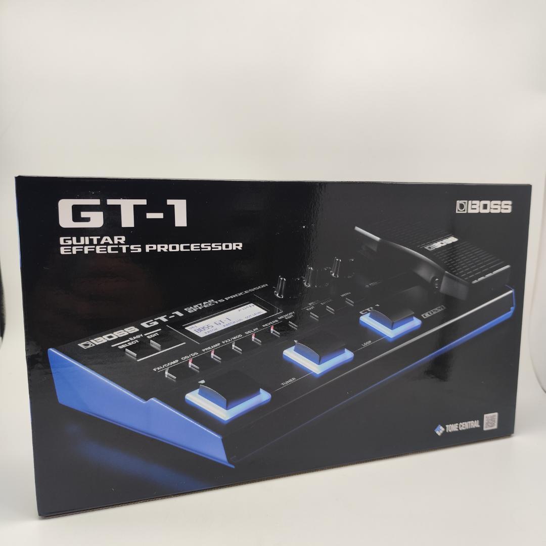 BOSS GT-1マルチエフェクターと純正ACアダプターPSA-100S2セット