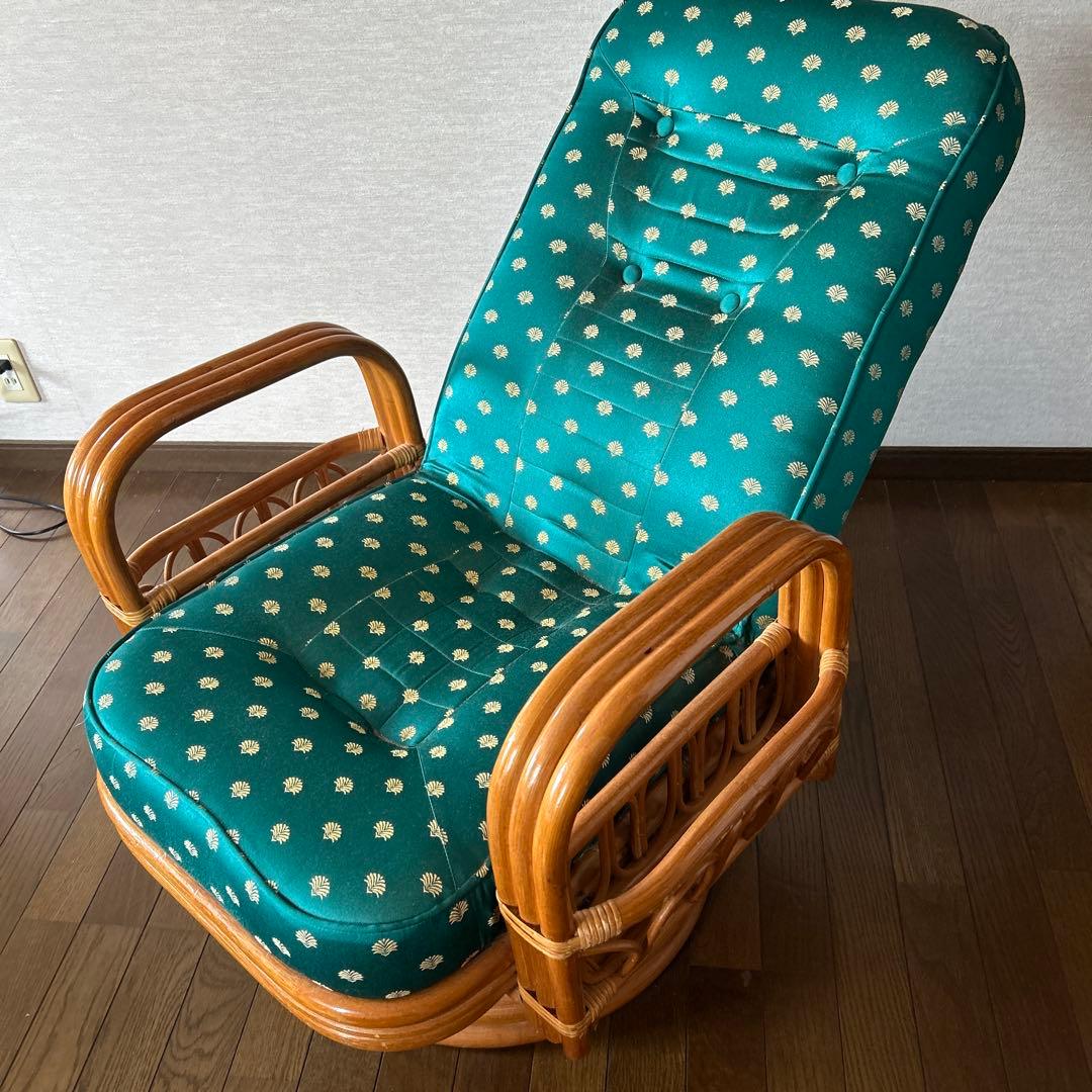 ラタン家具回転、リクライニングチェアー