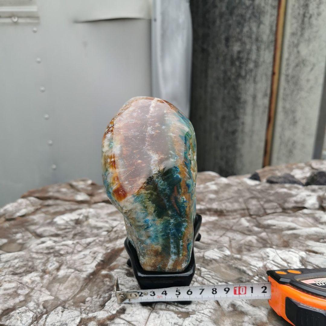 ブラジル産　アゲート　1.8キロ　瑪瑙　鑑賞石　石　置物　オブジェ　インテリア