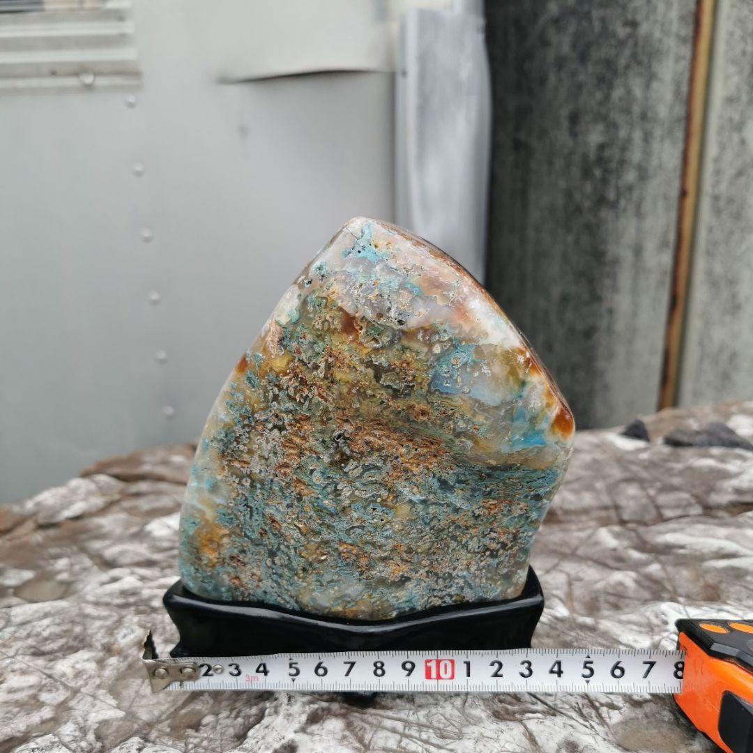 ブラジル産　アゲート　1.8キロ　瑪瑙　鑑賞石　石　置物　オブジェ　インテリア