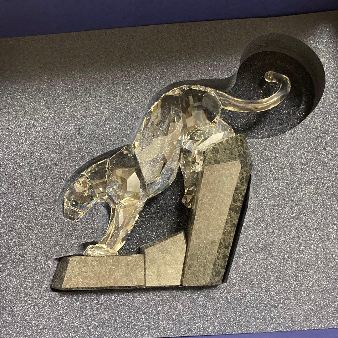 スワロフスキーSWAROVSKI クリスタル フィギュア パンサー874337