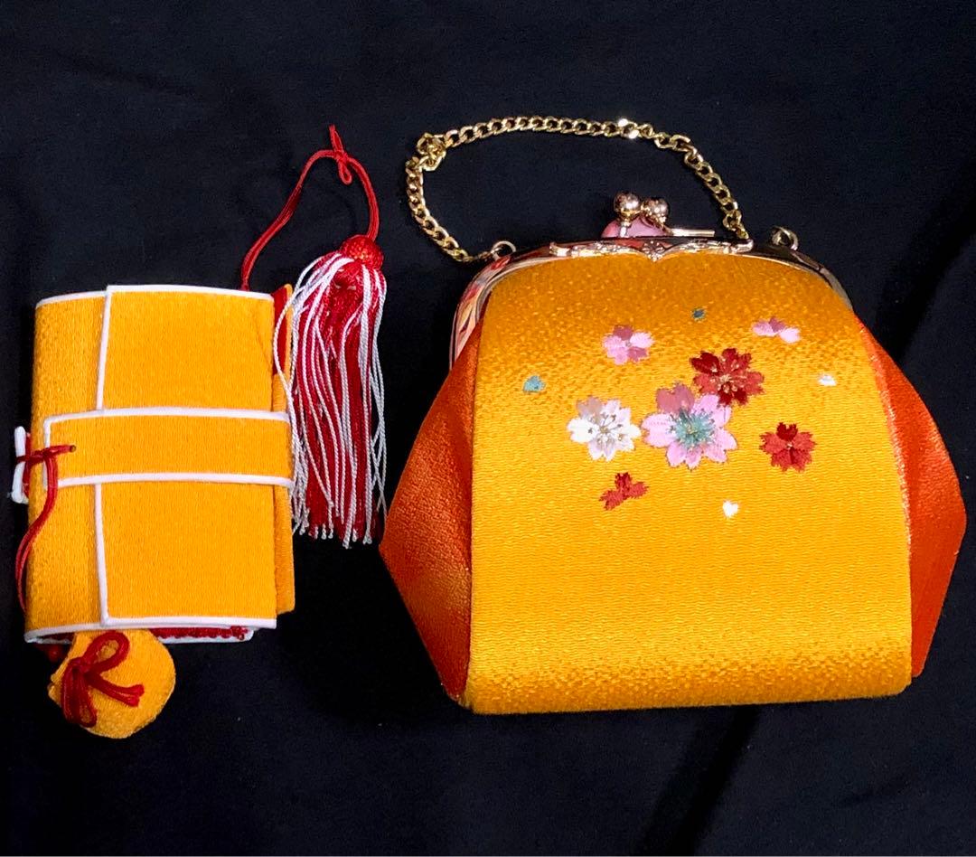 七五三　7歳　熨斗　黒　四つ身　着物　作り帯　セット　女の子　753 七歳