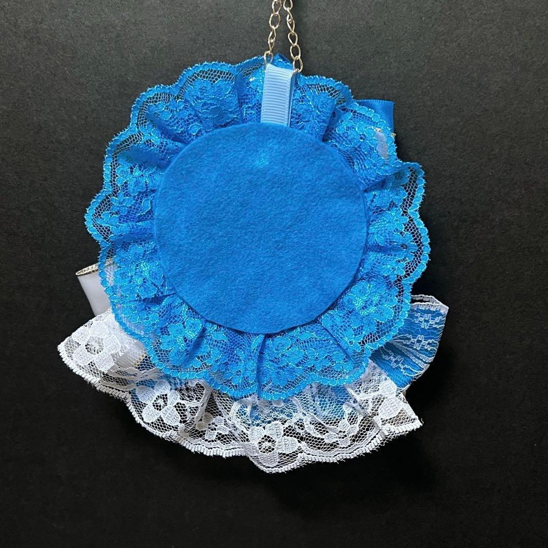 348］ロゼット 水色 千草色 ホワイト ゴールド 痛ロゼット - メルカリ