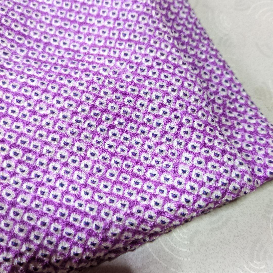 七五三３歳正絹総絞り手縫いの被布（藤色）