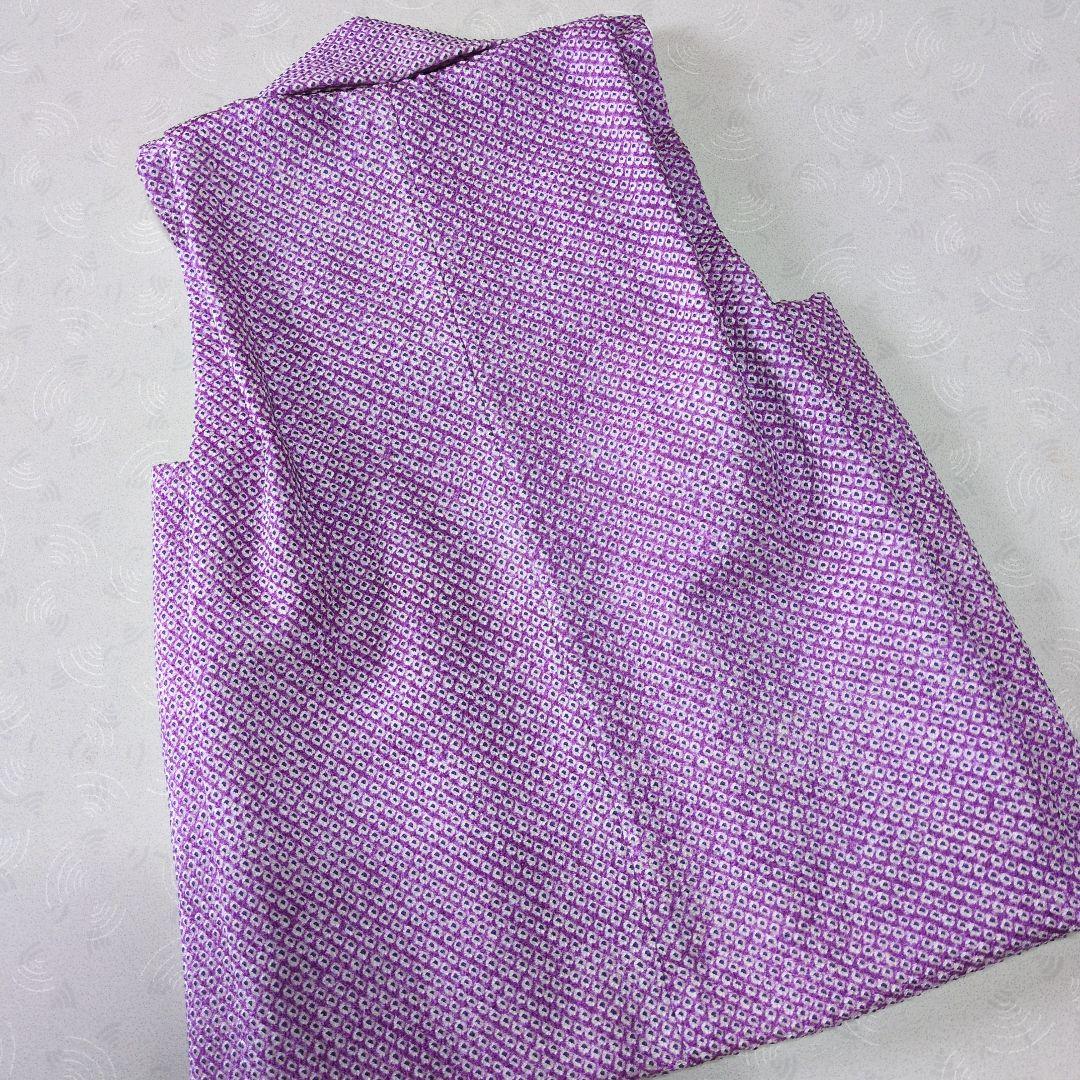 七五三３歳正絹総絞り手縫いの被布（藤色）