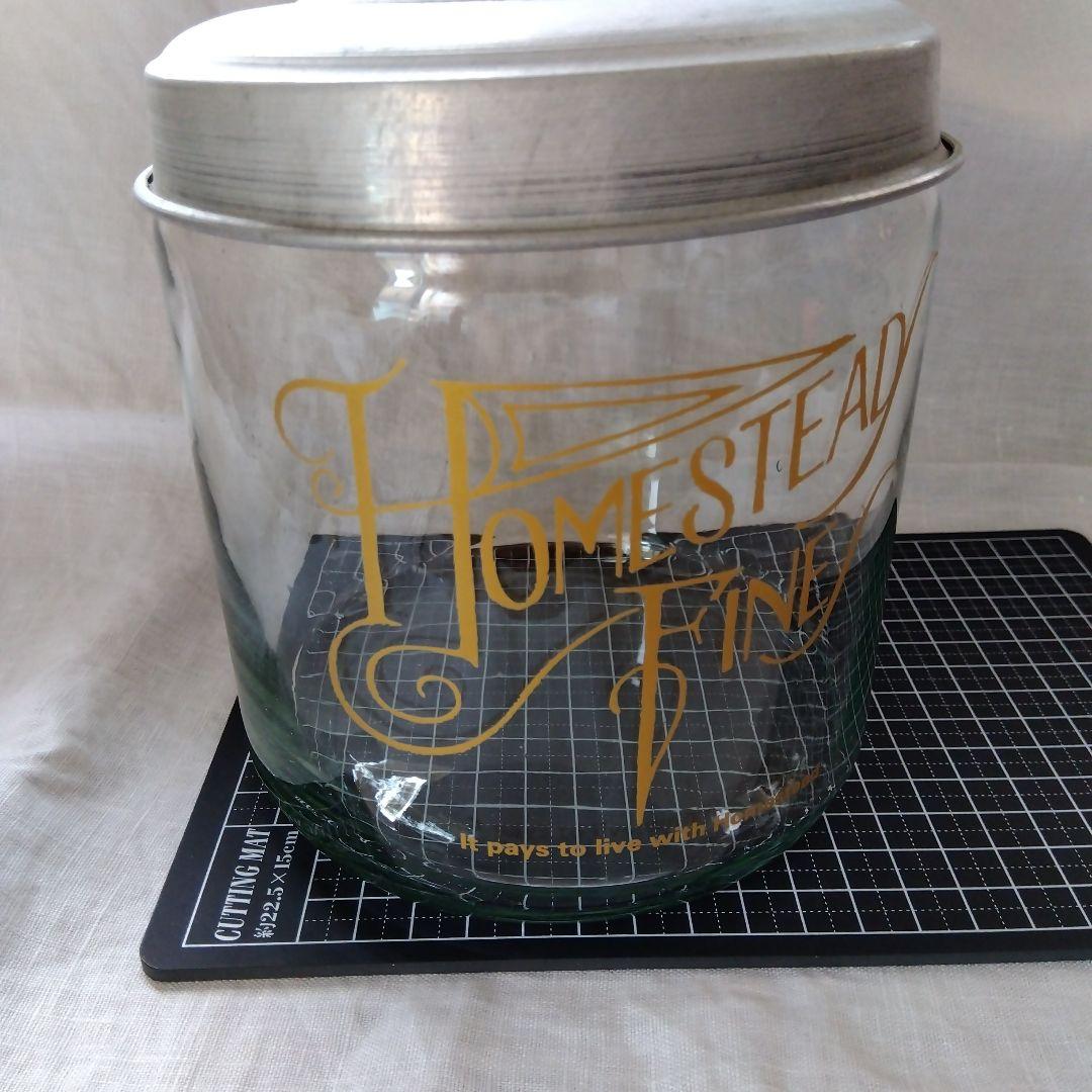 アンティーク　ガラスクッキージャー