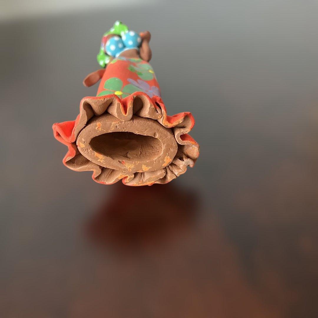 ハンドペイント　陶器　人形　インテリア　エキゾチック　ベネゼイラ