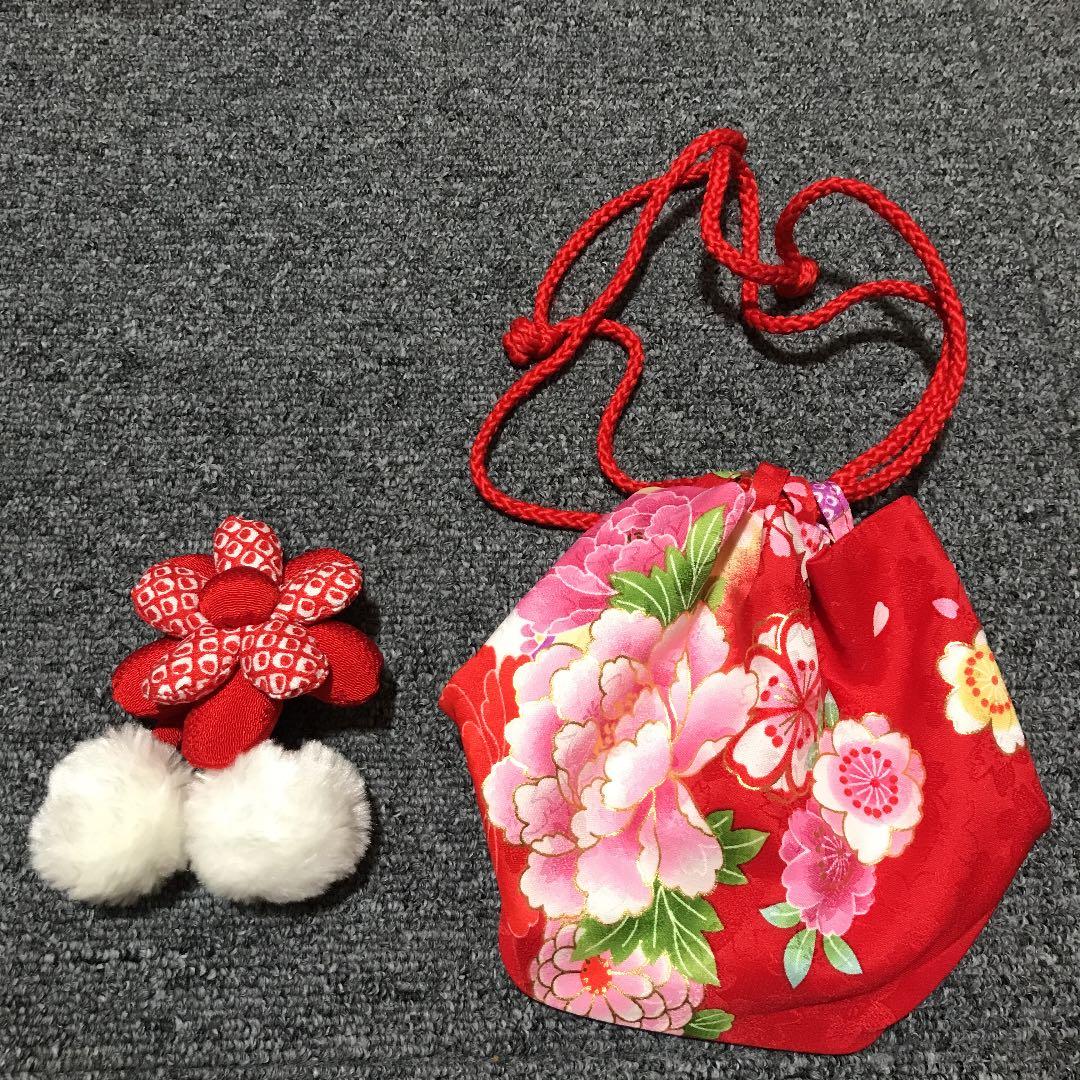 七五三 着物　3歳　簡単着付け