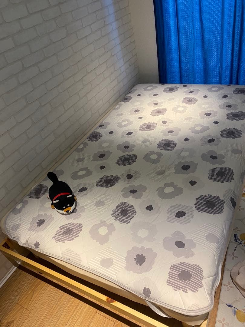 【ニトリ／ドライバー無しで組み立てOK】セミダブル 脚付きヘッドレスすのこベッド