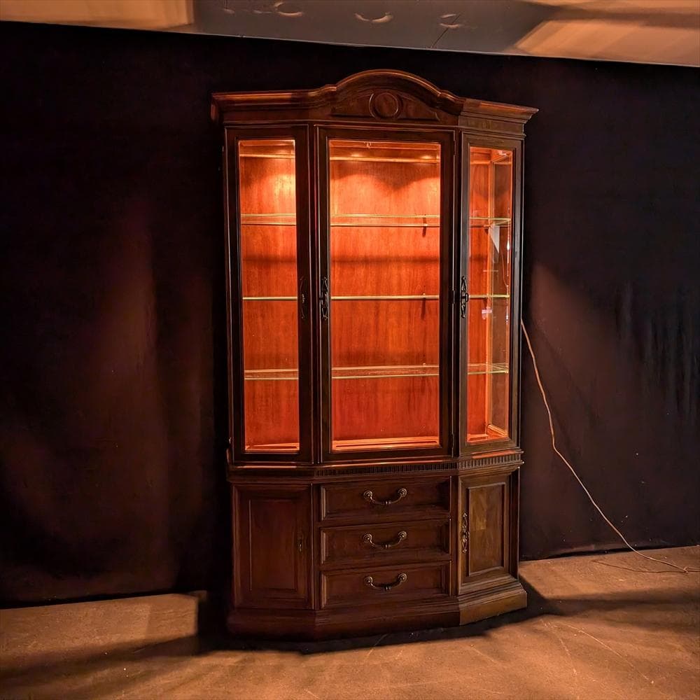 ドレクセルヘリテイジ　飾り棚　キャビネット　リビングボード　キュリオケース