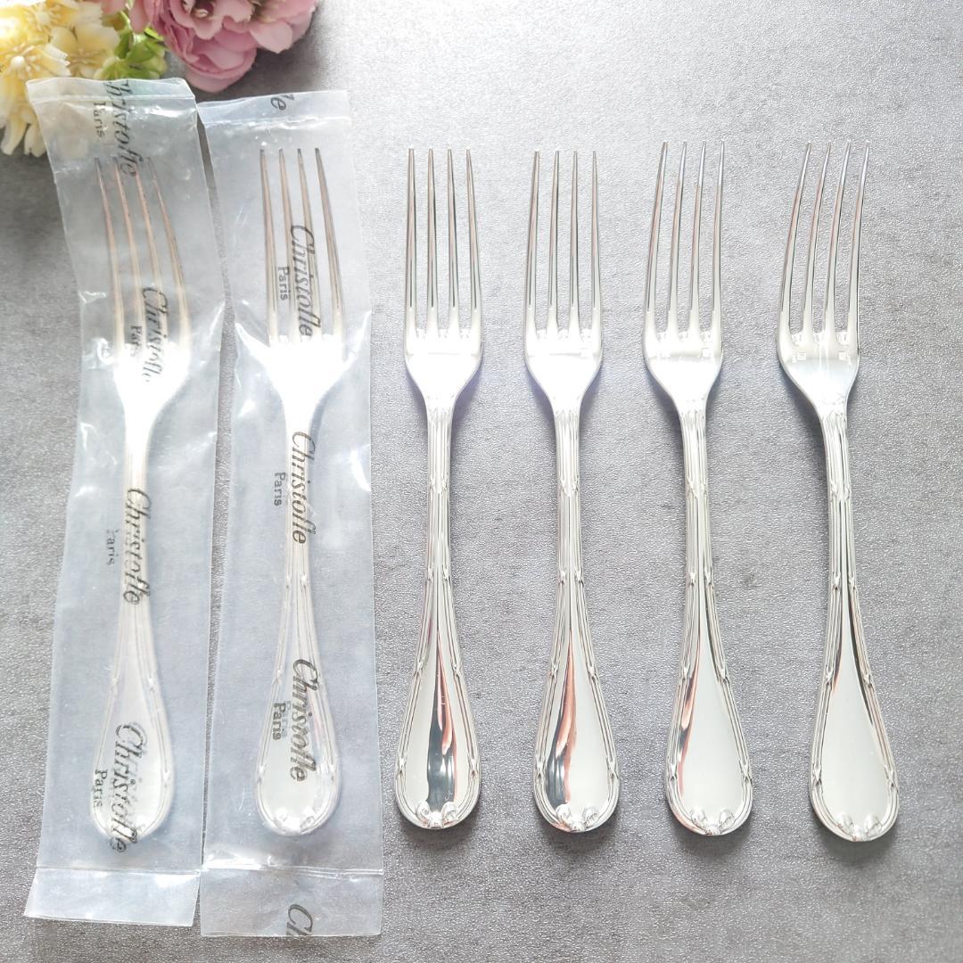 美品 クリストフル リュバン デザートフォーク 未開封含む 6点