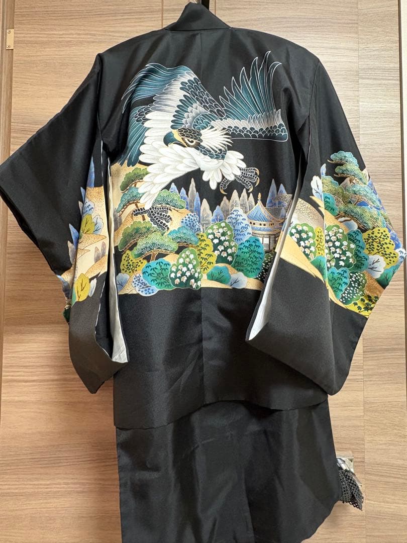 七五三 お宮参り　男の子　鷲