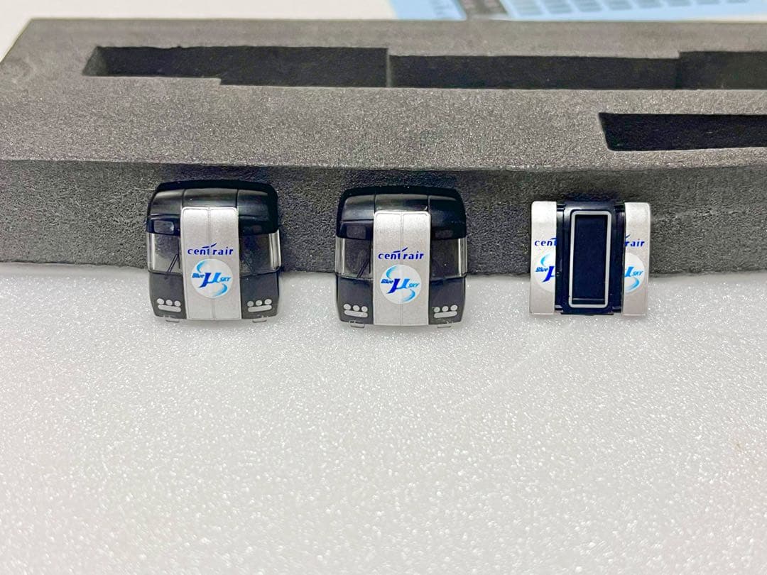 名鉄2000系　ブルーミュースカイ交換用前面ガラスパーツ+更新LED行先デカール