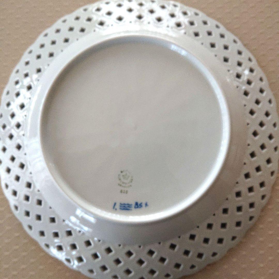 ロイヤルコペンハーゲン ブルーフルーテッド フルレース オープンワーク 25cm