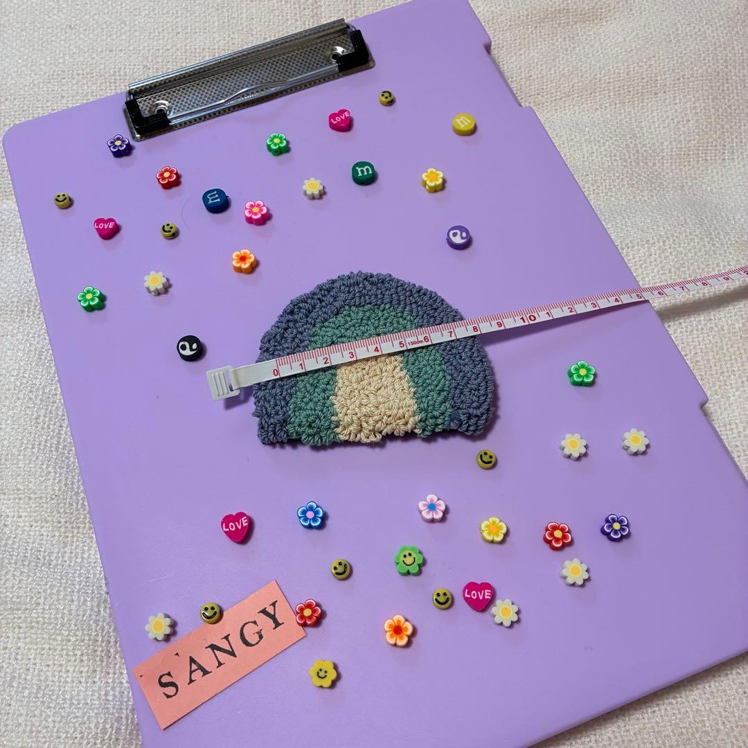 【ハンドメイド】パンチニードル　ミニラグ　ワッペン　コースター　インテリア