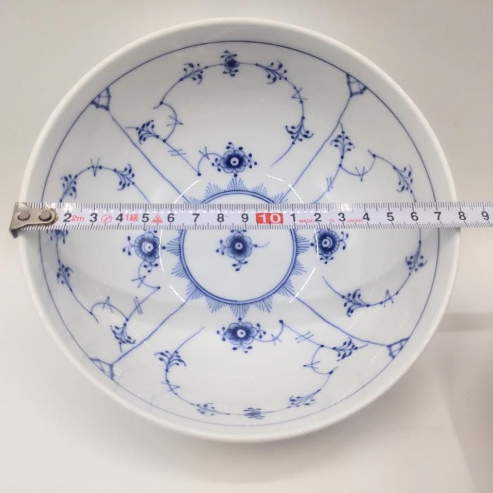 ロイヤルコペンハーゲン ブルーフルーテッド プレイン ボウル 鉢 3個 セット