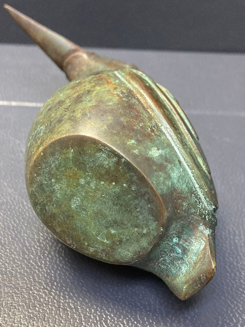 銅器　現代工芸　表勝一作　鳥　かわせみ