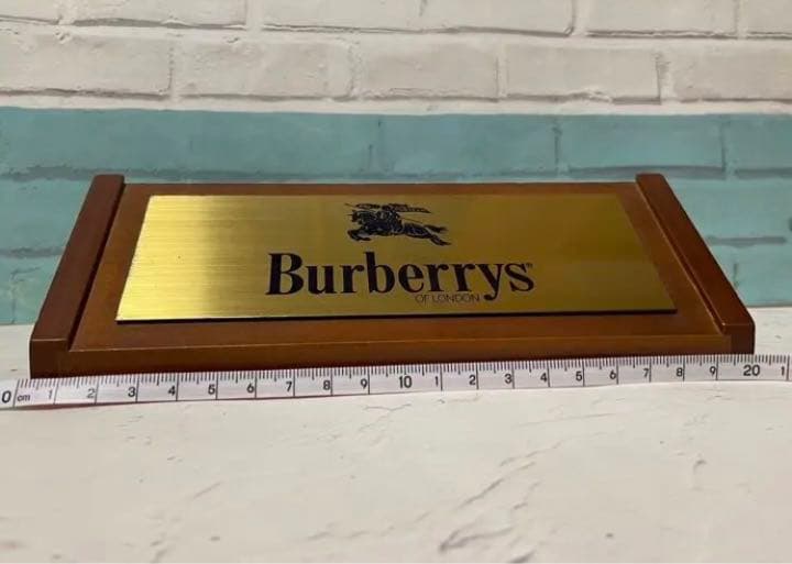 バーバリー　非売品　置物　ロゴプレート