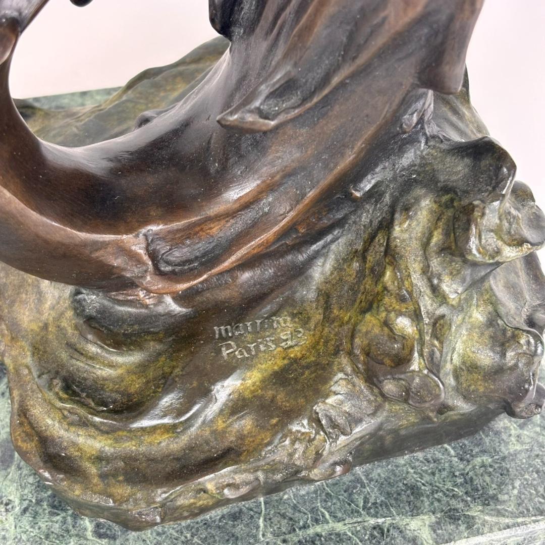 アンティーク ヴィンテージ イタリア製 ブロンズ像 ランプ 高さ約50㎝