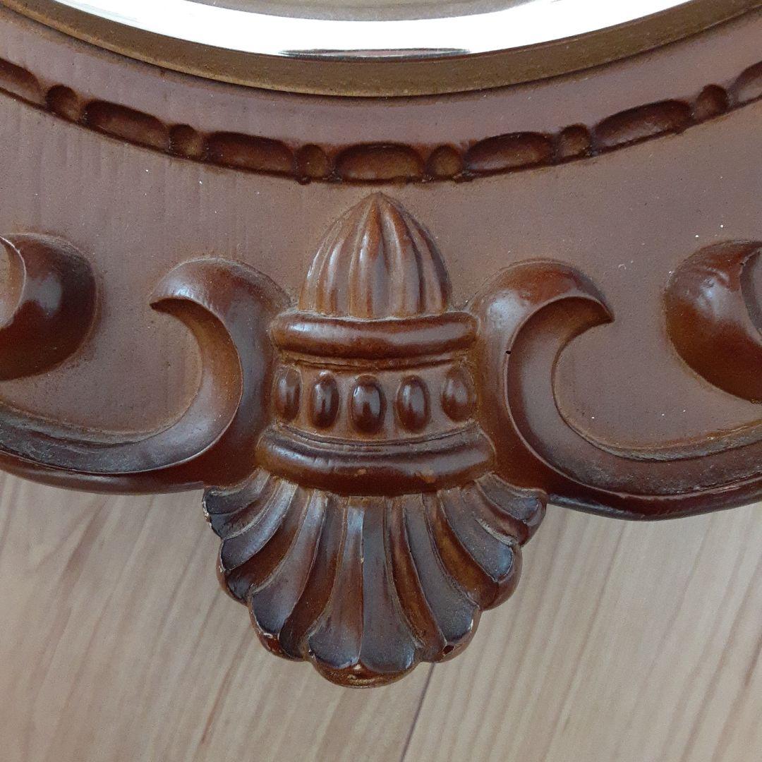 CITIZEN　クオーツ　掛時計 木製フレーム　約45cm　水晶時計　レトロ