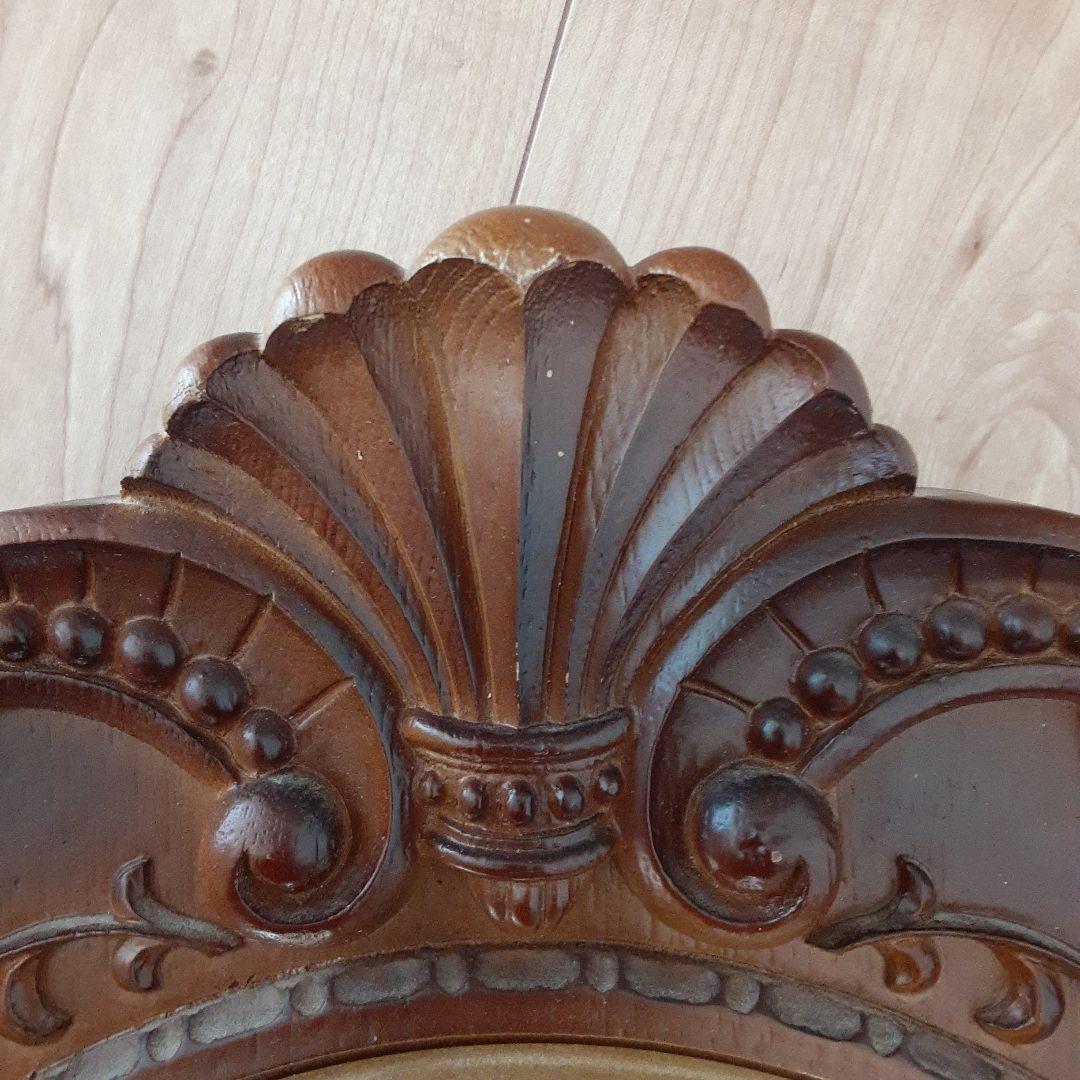 CITIZEN　クオーツ　掛時計 木製フレーム　約45cm　水晶時計　レトロ