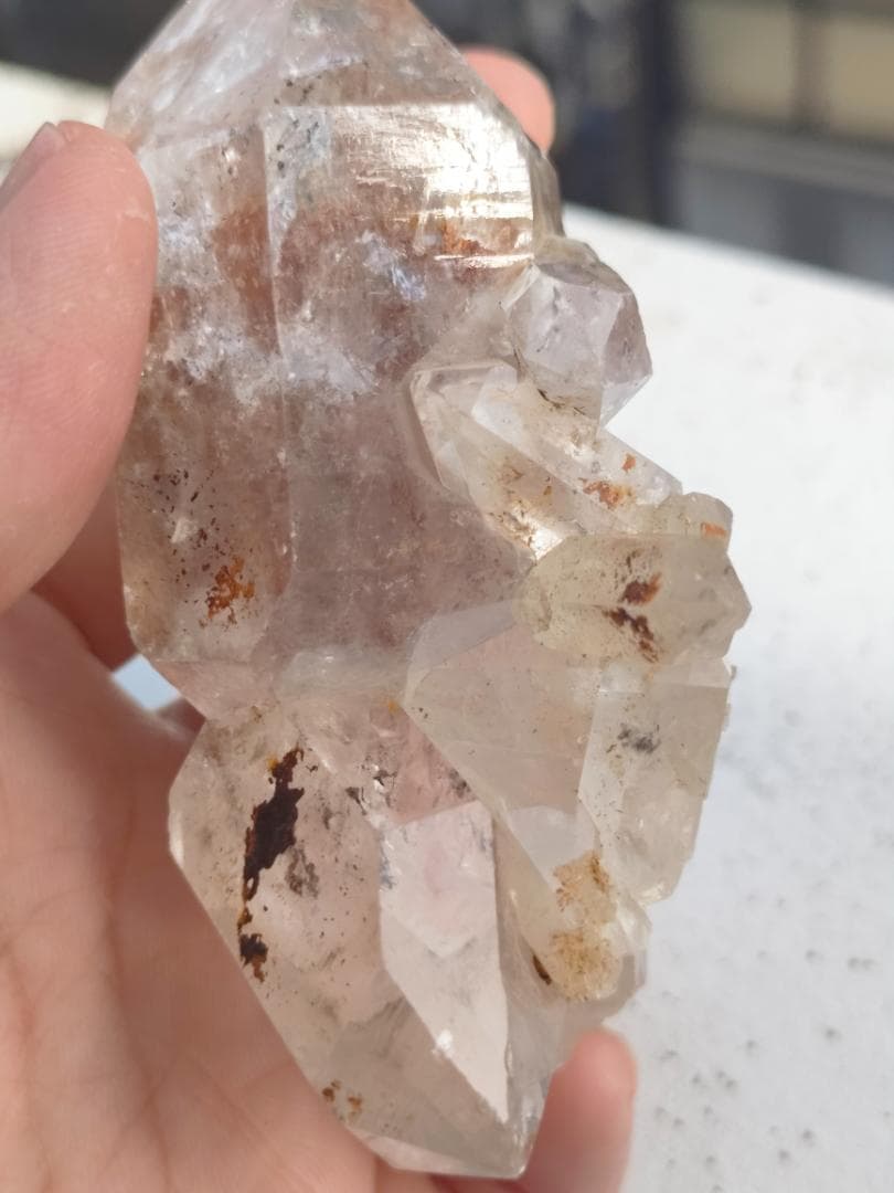 能量チャージ【8cmハーキマーダイヤモンド150g原石】C213パワーストーン