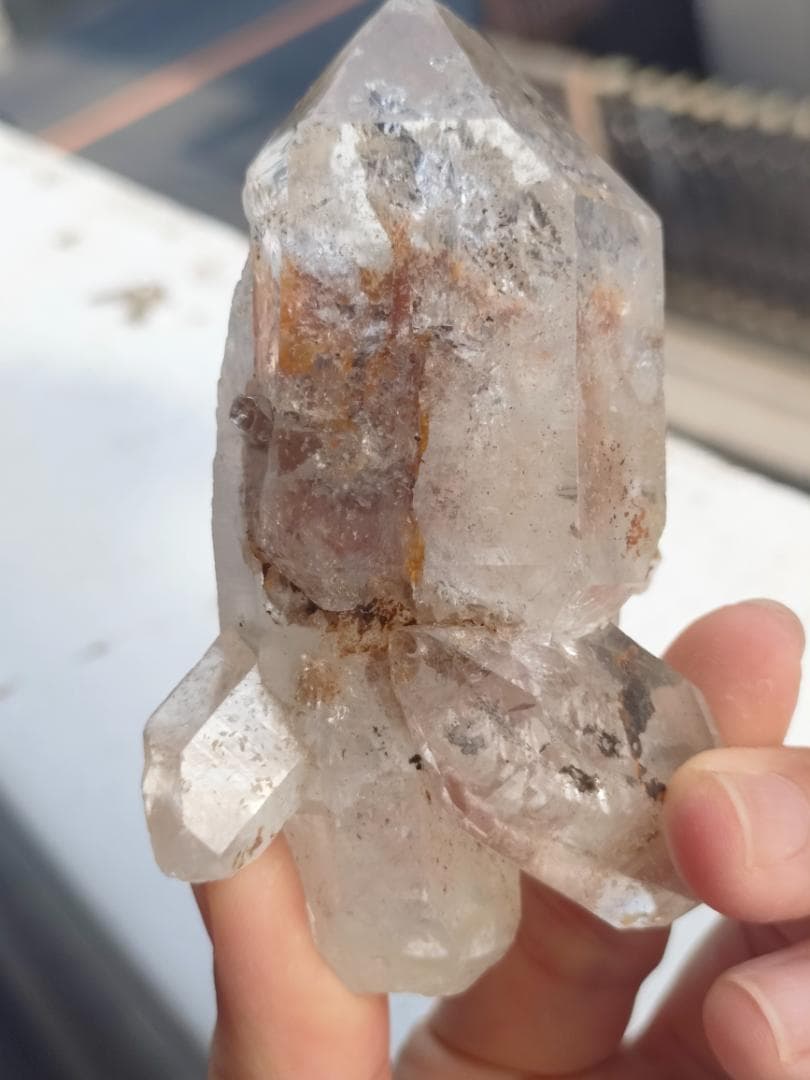 能量チャージ【8cmハーキマーダイヤモンド150g原石】C213パワーストーン