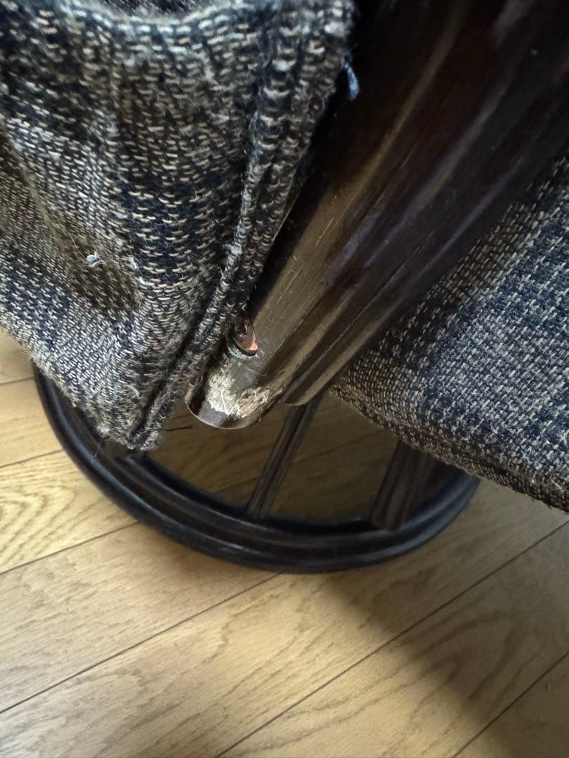 リクライニングチェア　オットマン付き　360度回転