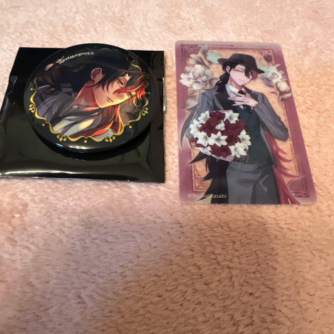 悪魔執事と黒い猫4th Anniversary ルカス 缶バッジ クリアカード