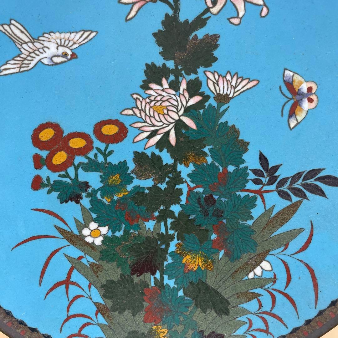 七宝皿 明治時代 骨董品