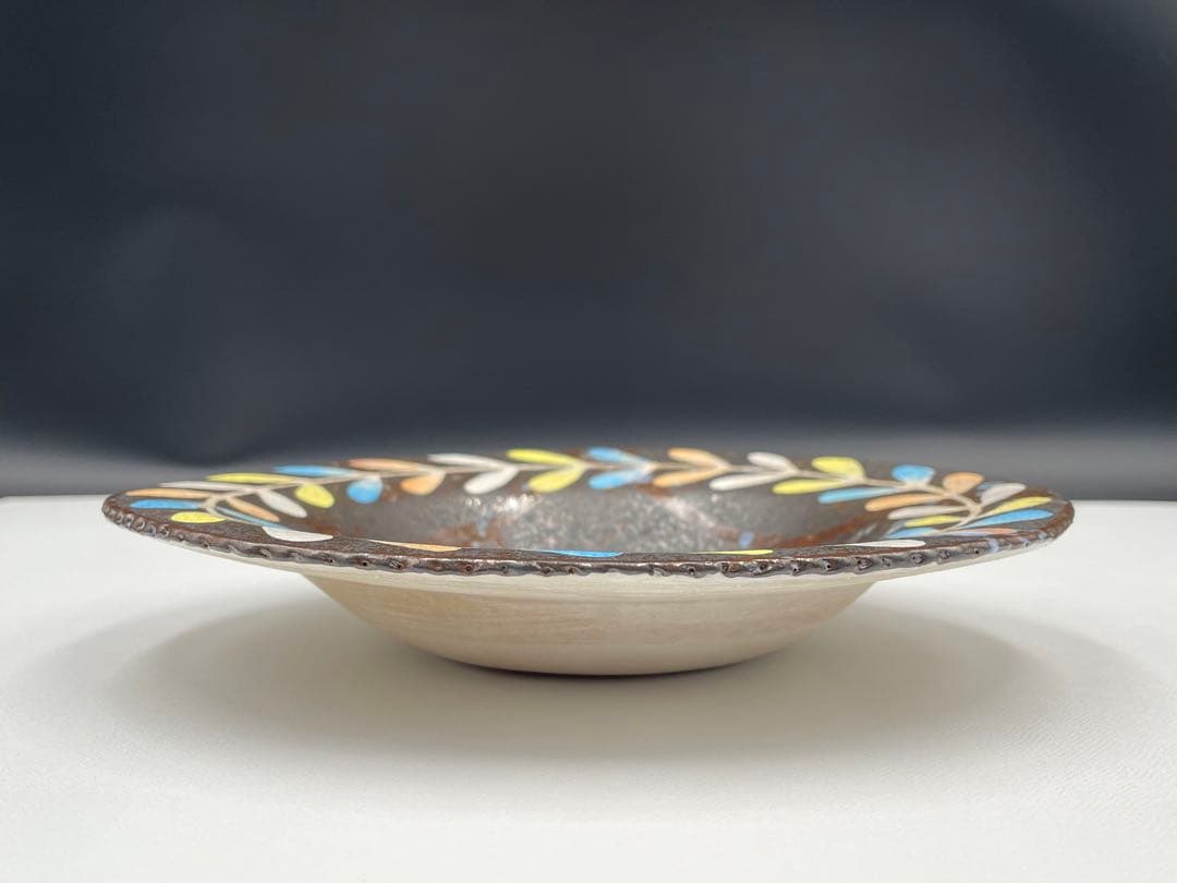 希少 サインイラスト入り ◆ 鹿児島 睦 ◆ ネコ 猫 皿 リムボウル