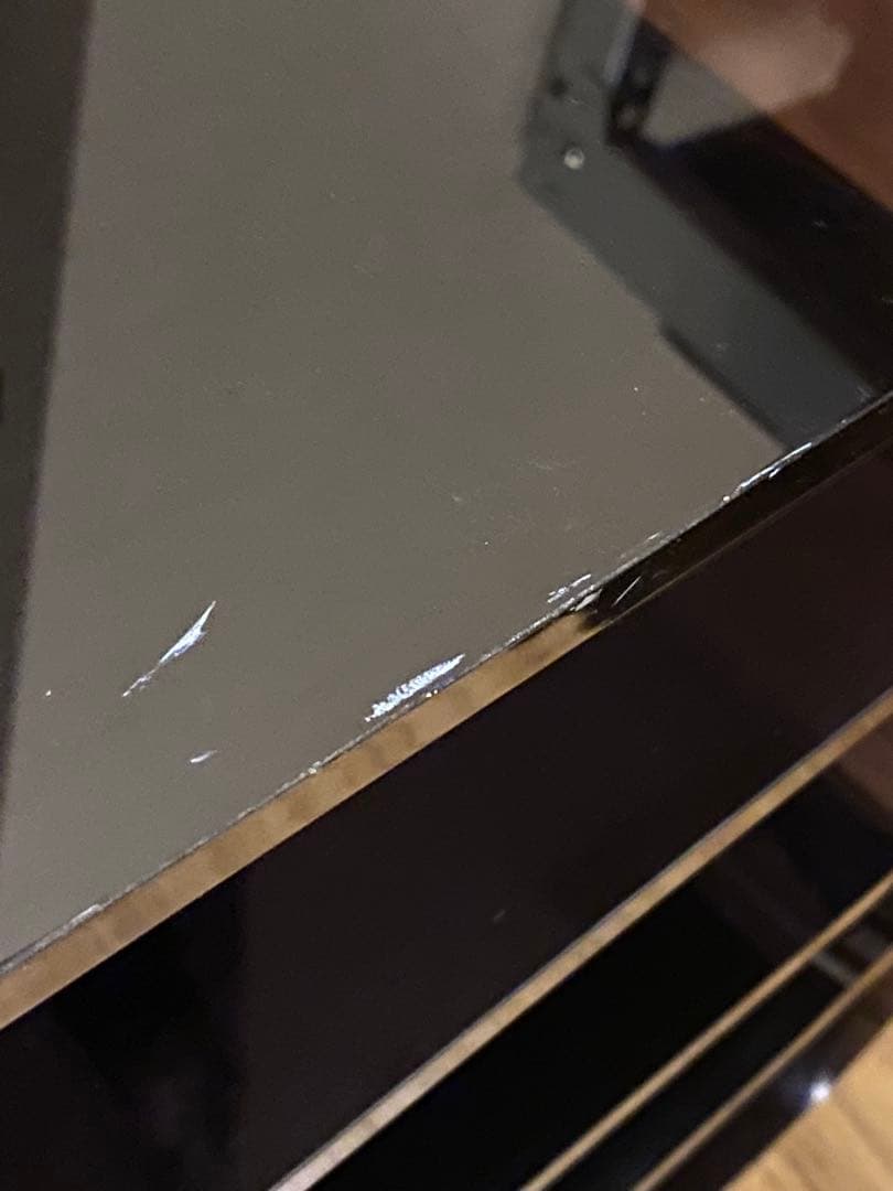 6johan WAVE SIDE TABLE クリアブラック