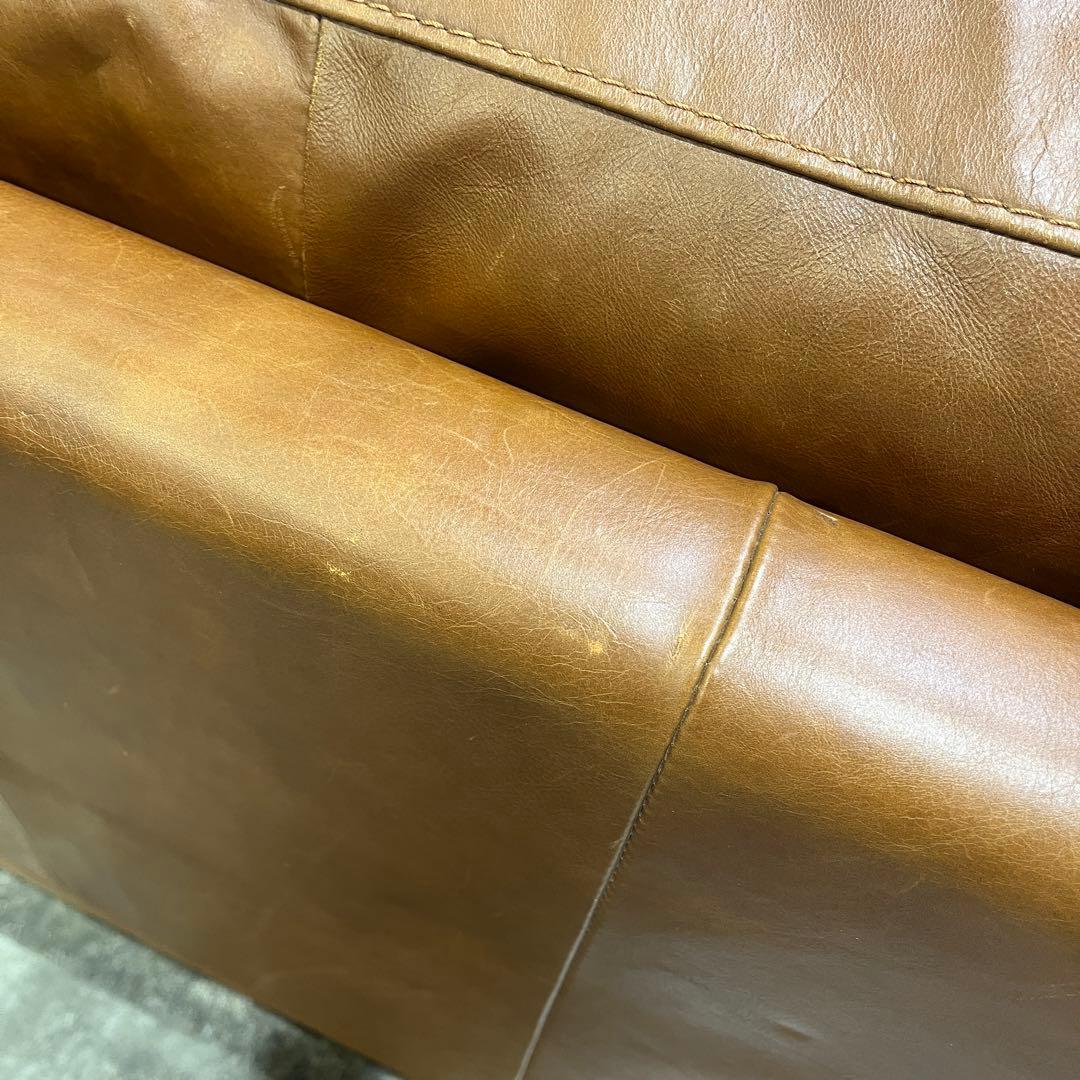 アクタス five by five 3350ソファ 総革 2人掛けワイドソファ