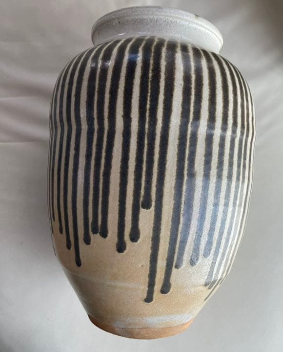 信楽焼 すだれ茶壺 すいか壺 骨董アンティーク - メルカリ