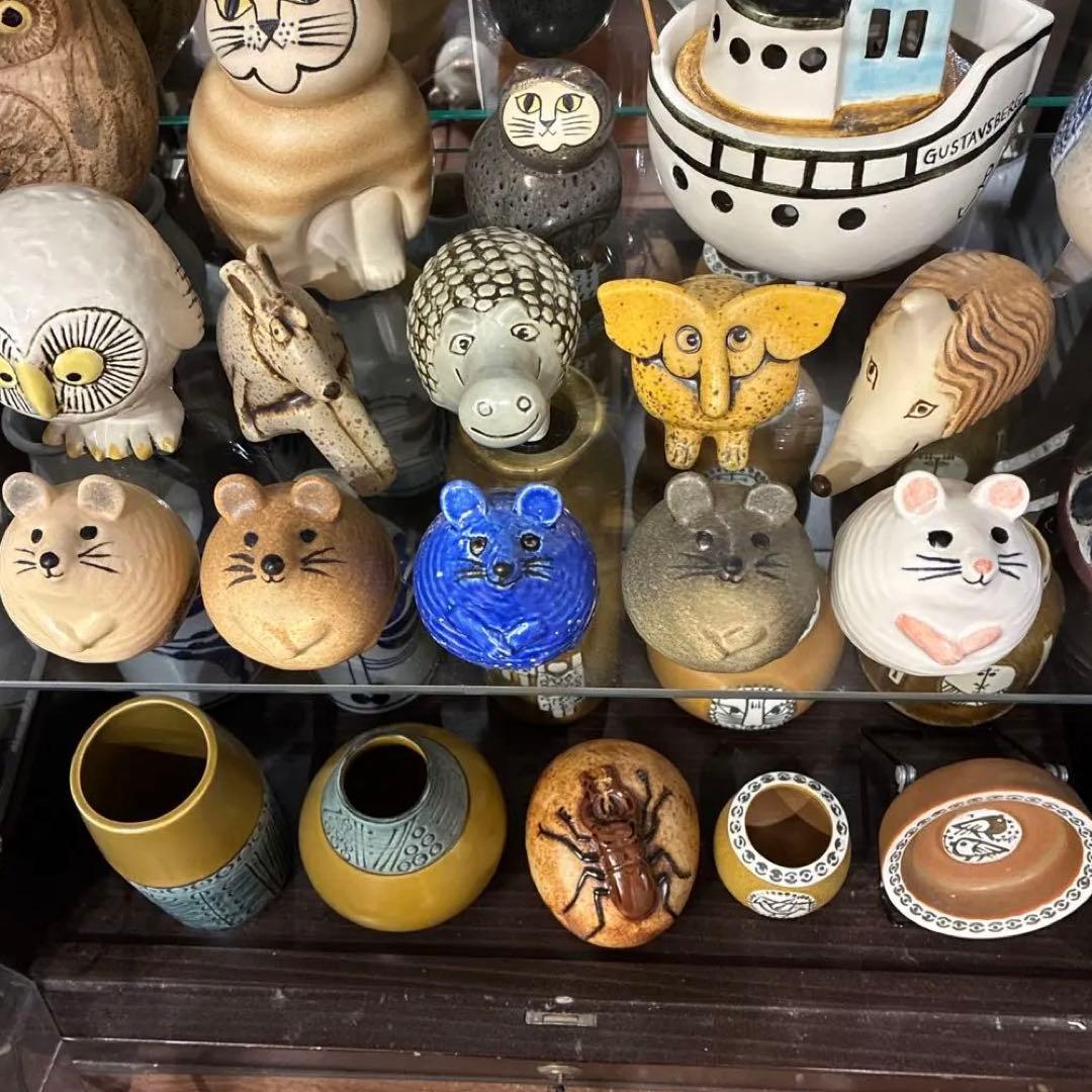 リサラーソン　3匹のねずみ　超希少　置物　限定カラー　ネズミ　グスタフスベリ